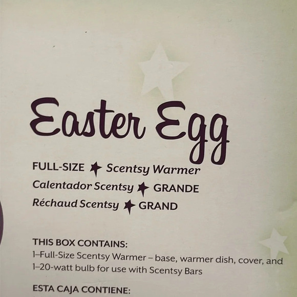 BUNDLE Scentsy Authentic EASTER EGG Wax Fragrance Wax Melt Warmer/Bulb/Wax Bar - Picture 4 of 4